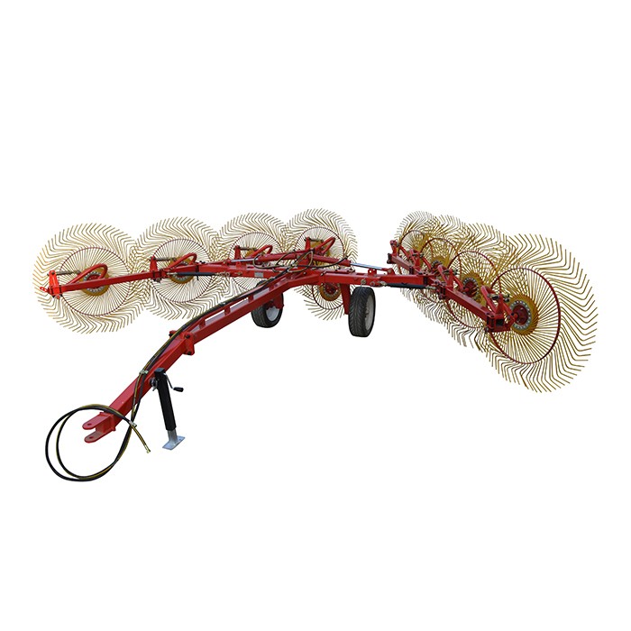 El rastrillo giratorio para cultivos gana popularidad: ideal para manipular arroz y paja de trigo